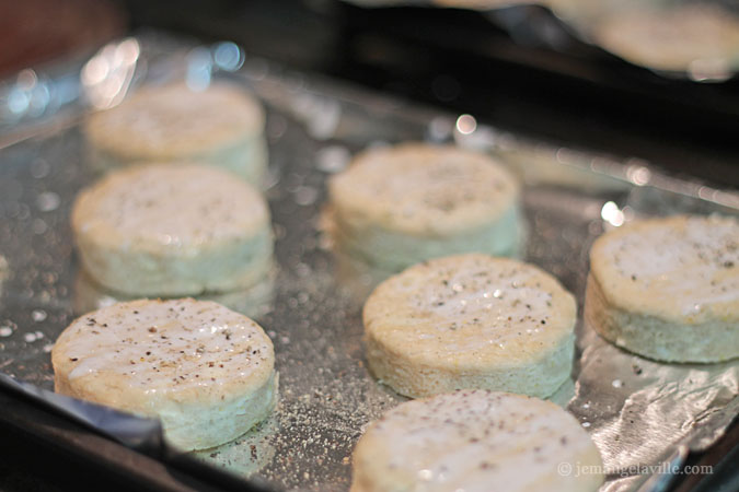 Spelt Biscuits with Sage, Orange Zest, and Black Pepper