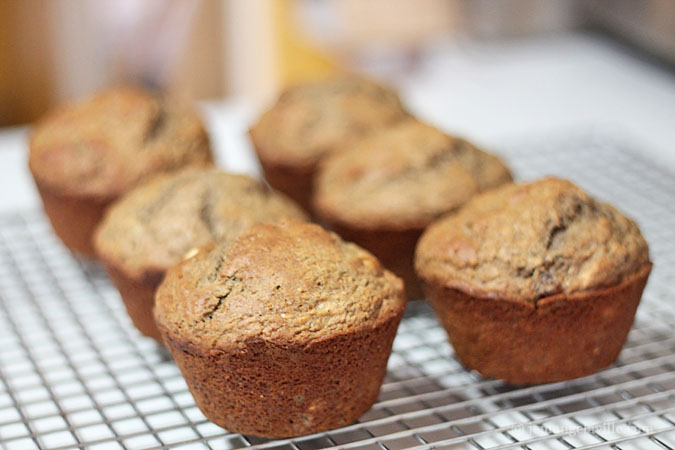 FFwD: Compote de Pommes Two Ways and Apple Compote Buckwheat Muffins with Hazelnuts, Raisins, and Molasses