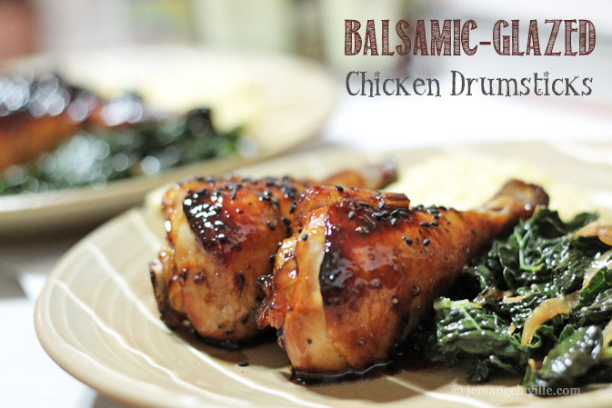 Balsamic-Glazed Chicken Drumsticks