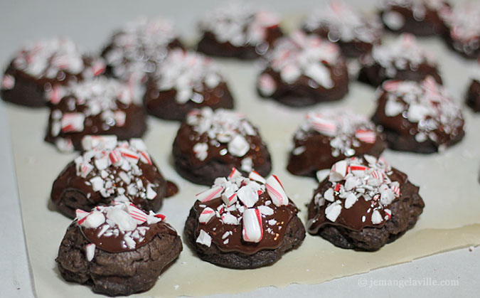 Christmas Cookies: Double Chocolate Peppermint Cookies