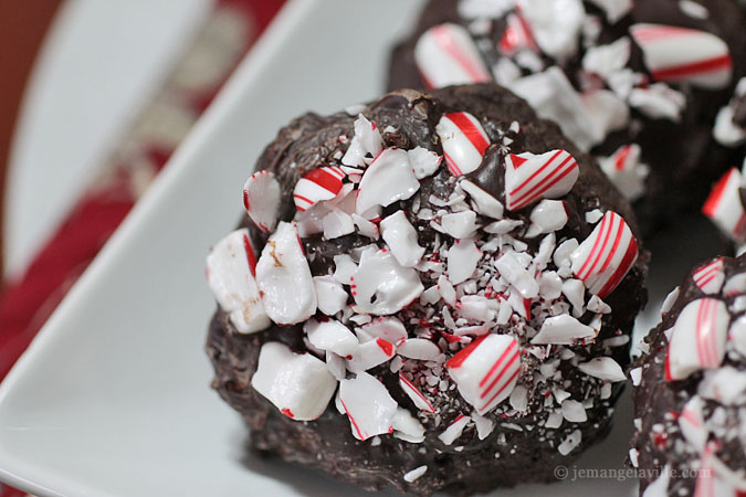 Christmas Cookies: Double Chocolate Peppermint Cookies