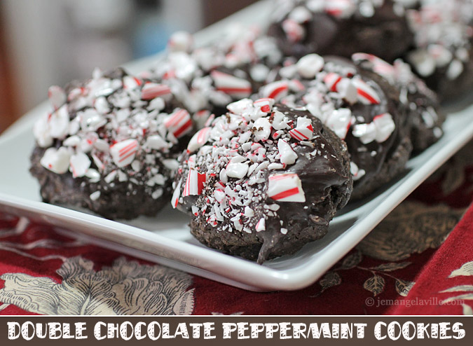 Christmas Cookies: Double Chocolate Peppermint Cookies