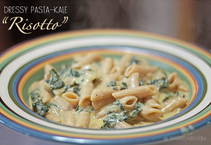 FFwD: Dressy Whole Wheat Pasta Kale Risotto