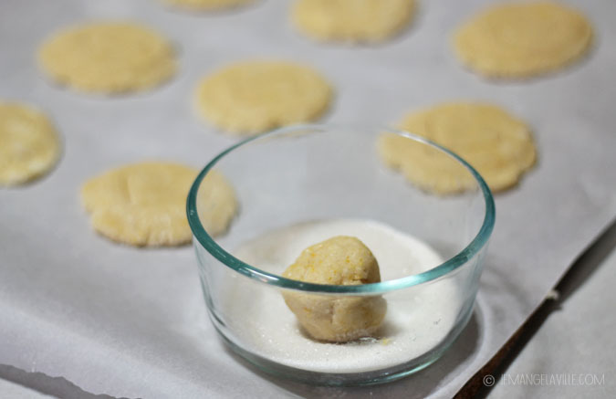 Heart-Glazed Cornmeal Almond Cookies
