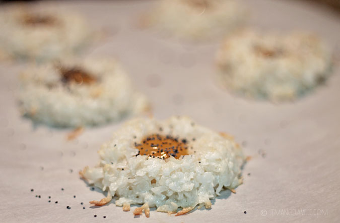 Lemon Curd Thumbprint Coconut Macaroons