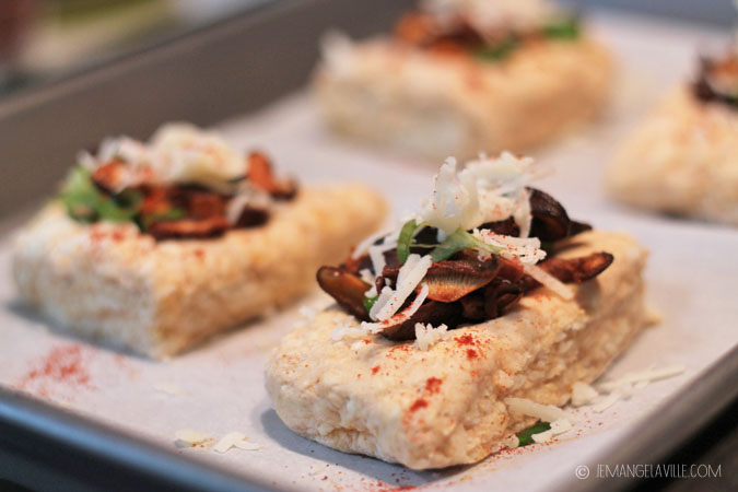 Smokey Manchego Mushroom Biscuits