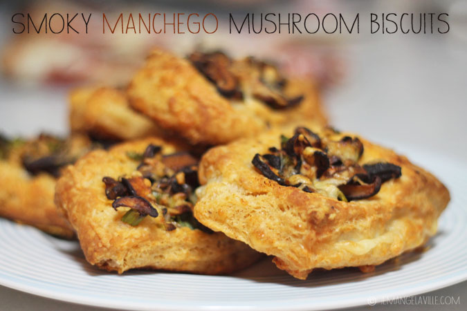 Smokey Manchego Mushroom Biscuits