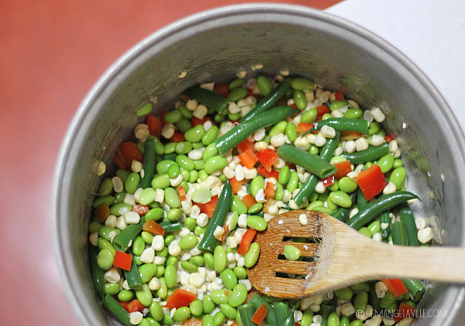 Edamame, Corn, and Green Bean Salad