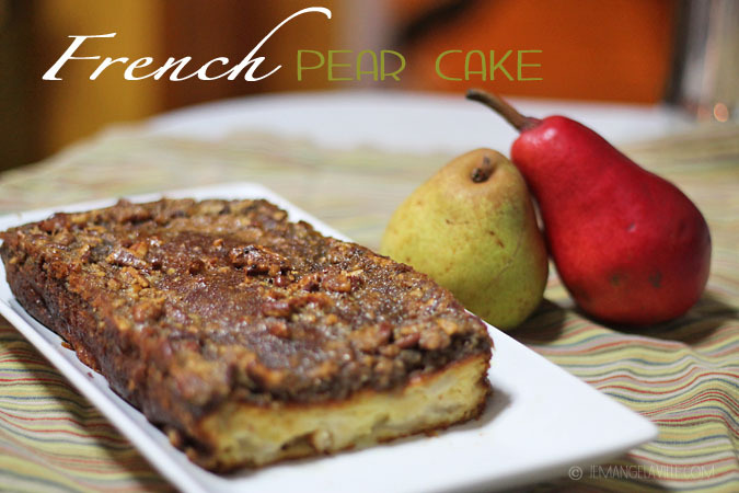 French Pear Cake