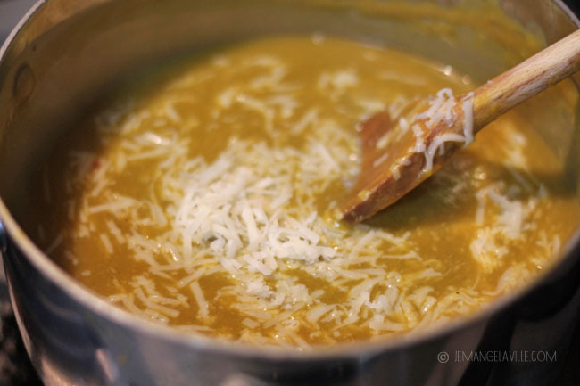 Pumpkin, Poblano, Manchego Soup