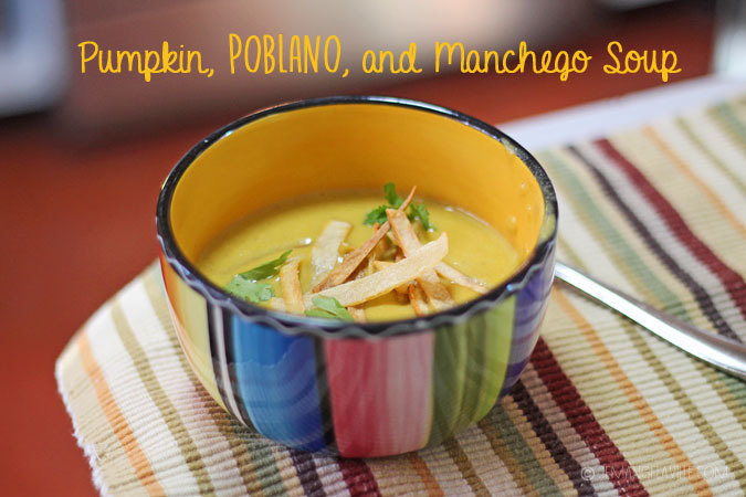 Pumpkin, Poblano, Manchego Soup