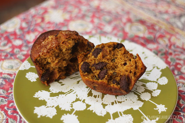 Pumpkin Chocolate Chip Muffins