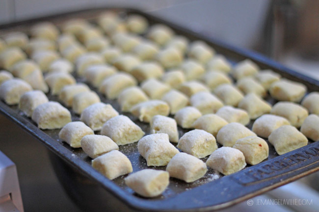 Parsnip Gnocchi with Tarragon-Parsley Pesto